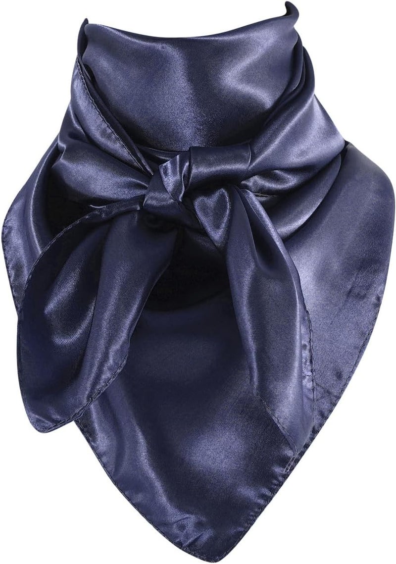 GERINLY Solid Color Wild Rag, Pure Cowboy Bandanas 35 Inch, Bolo Scarf for Men Women - Image 1